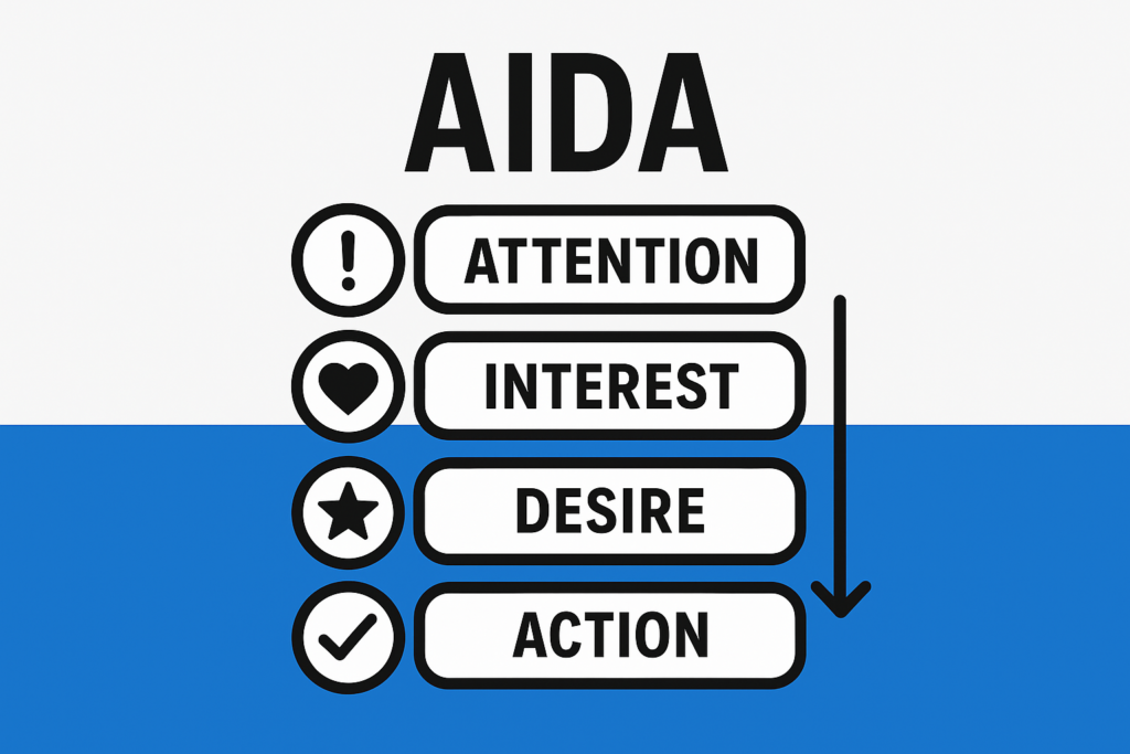 Model AIDA w marketigu treści.